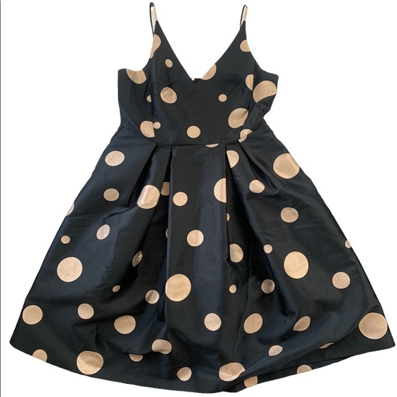 blue dress for baby girl 1940-50s Black Taffeta with Gold Polka Dot Fit & Flare / Waist 24 –  BrooklynGrrrlVintage